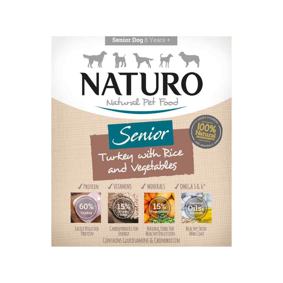 Naturo Pavo Con Arroz Y Vegetales Para Perros Senior 400 Gr image number null